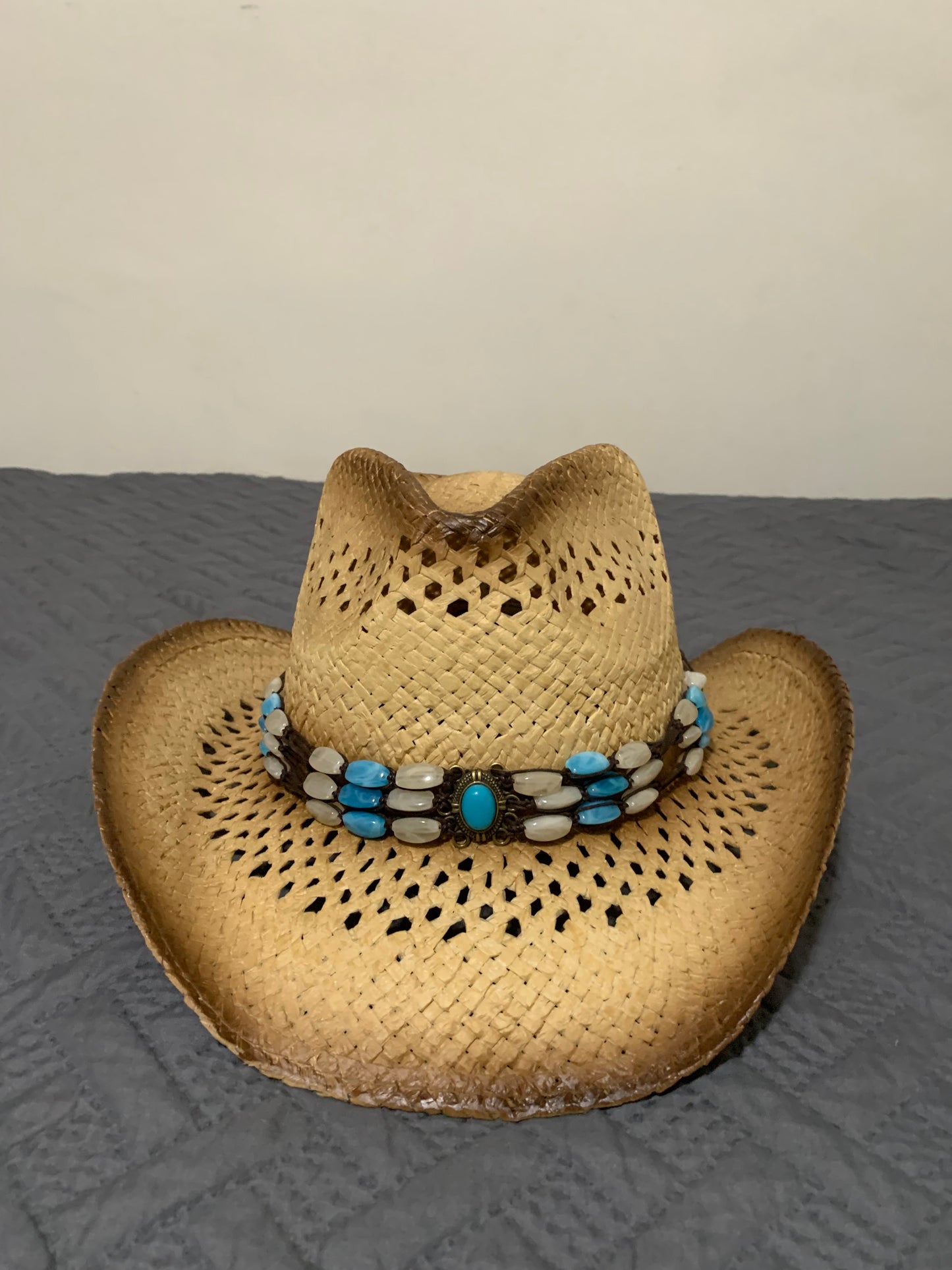Western Cowboy 100% Straw Hat -one size ST-065