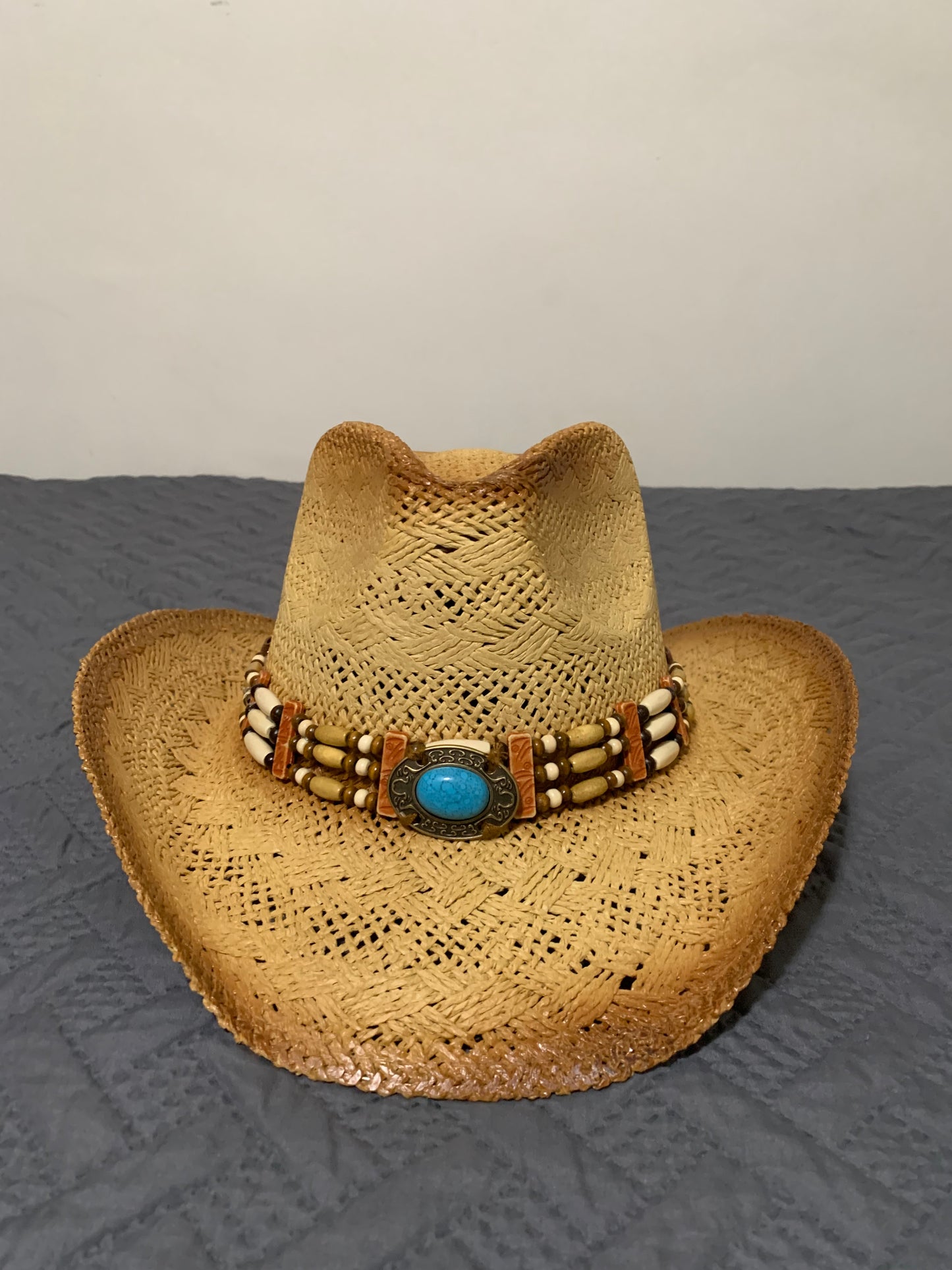 Western Cowboy 100% Straw Hat -one size ST-018