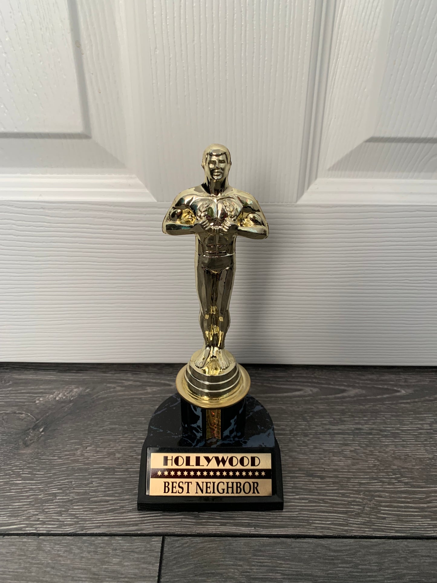 Oscar Hollywood Award Trophy Replica -Best Neighbor