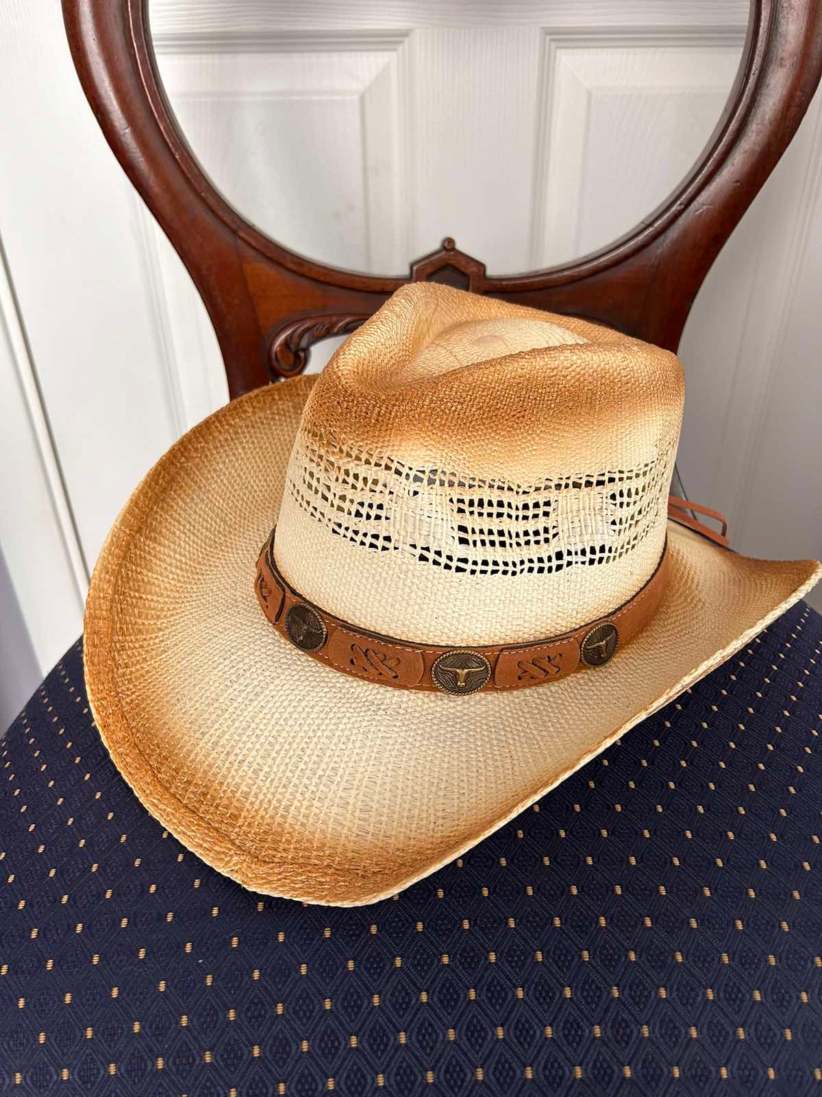 Western Cowboy Straw Hat -One size ST-025