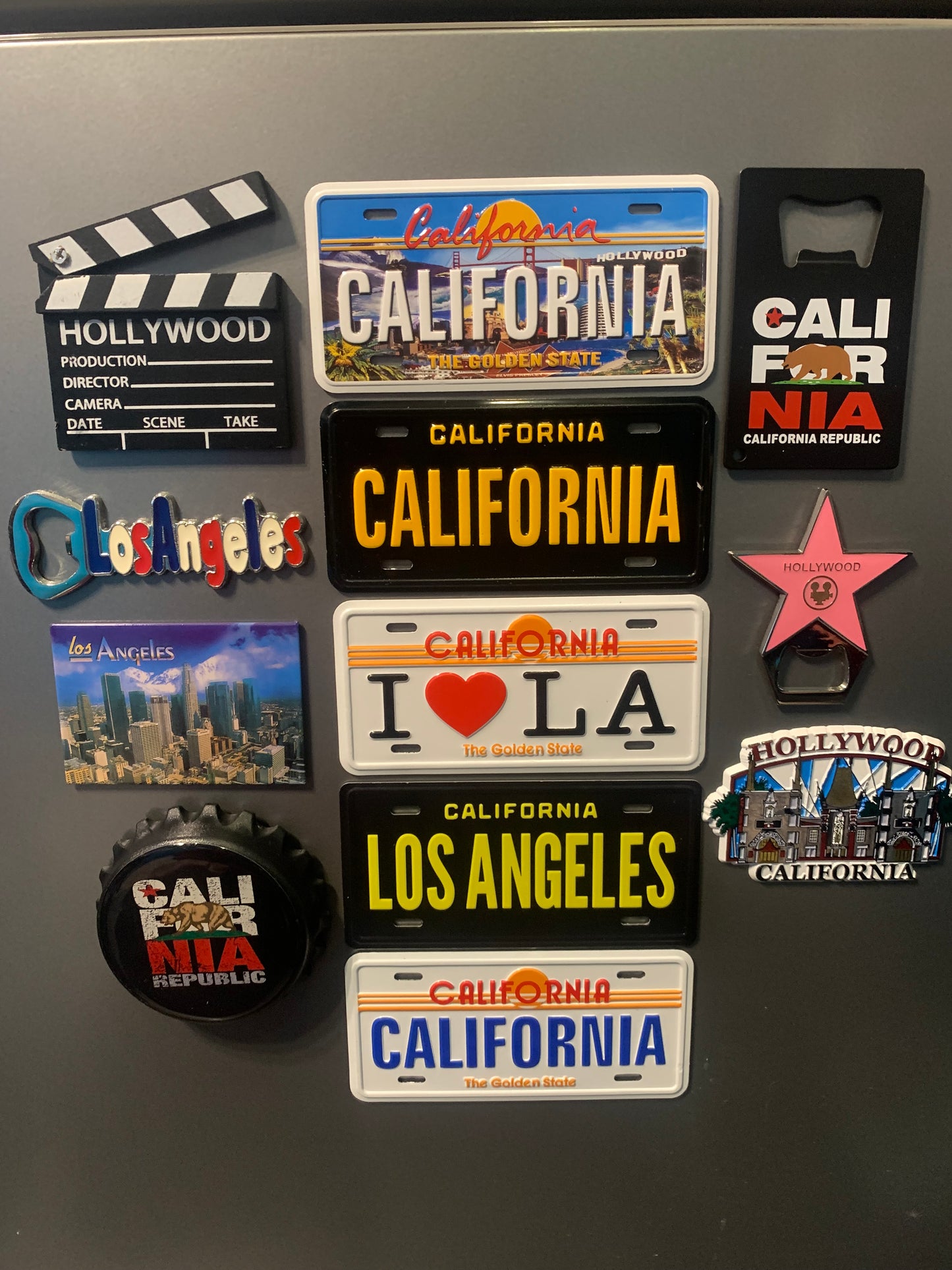 California Bike license plate magnet