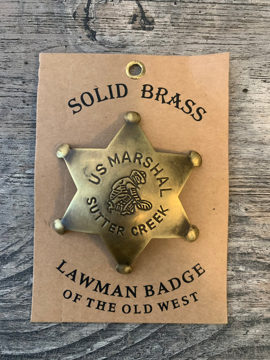 US Marshal Sutter Creek-Lawman of the West badge