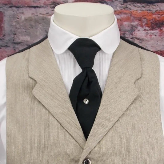 OLD WEST FRONTIER CLASSICS ACCESSORIES WYATT COTTON TIE-MTWC412BG-Black