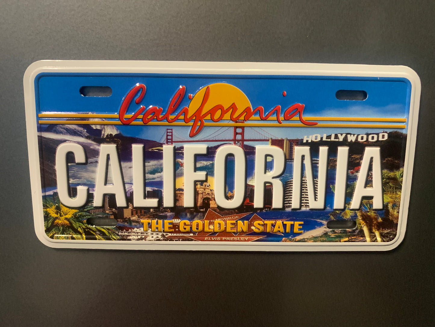 California Bike license plate magnet