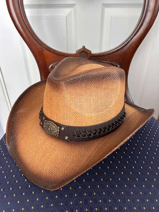 Western Cowboy 100% Straw Hat -one size ST-103