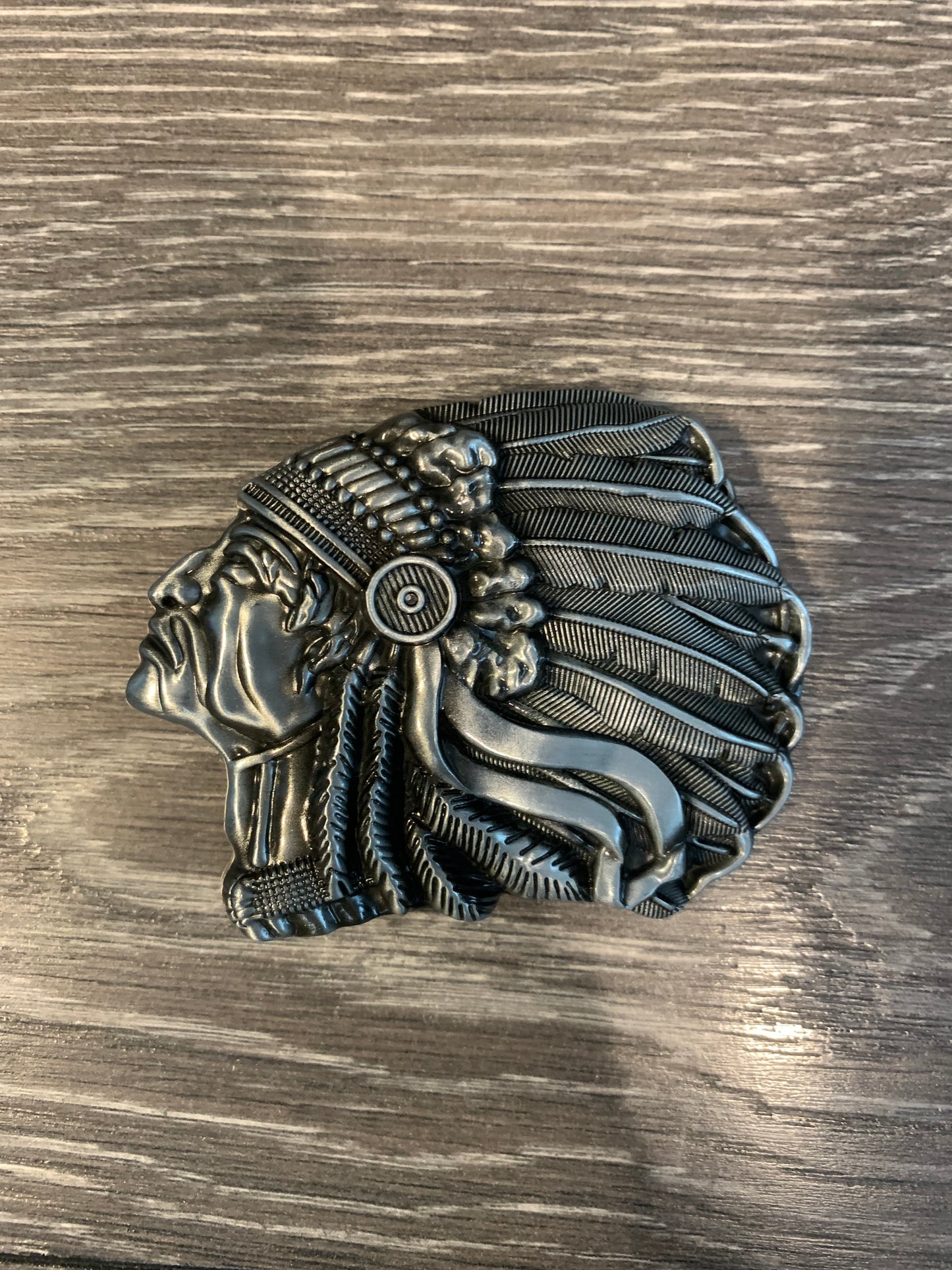 Western Cowboy Belt Buckle Indian