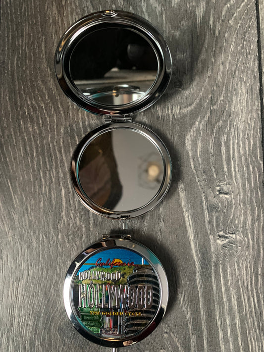 Hollywood California small pocket mirror