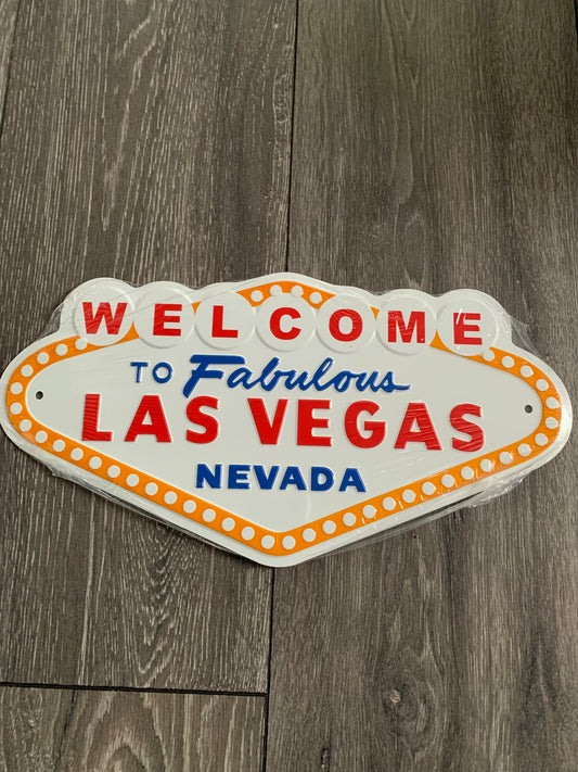 Welcome to Fabulous Las Vegas Nevada Aluminum Sign