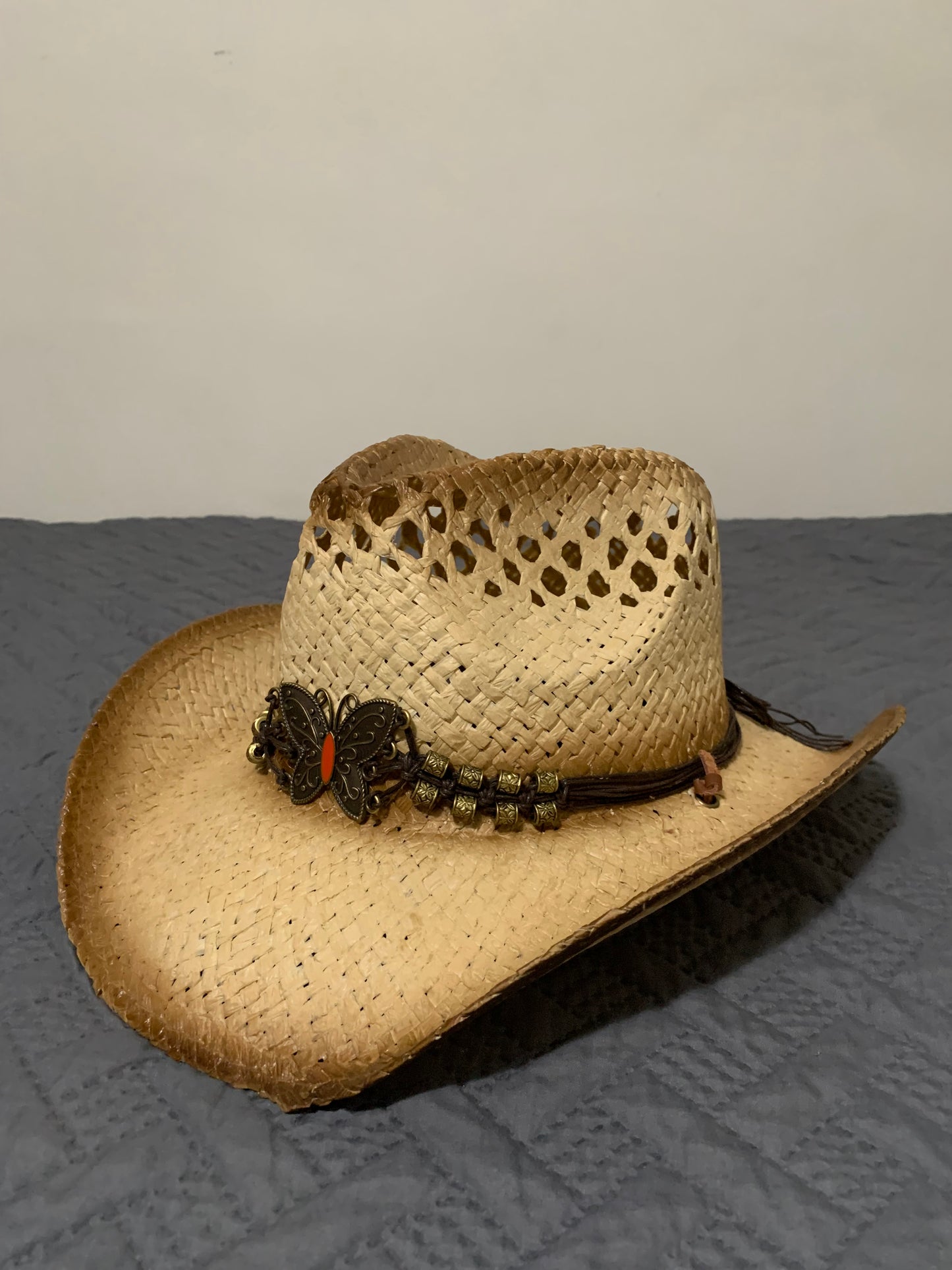 Western Cowboy 100% Straw Hat -one size ST-006
