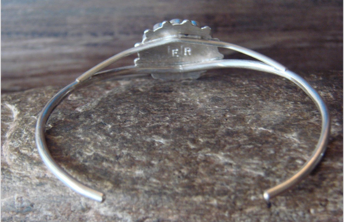 Zuni Bracelet Native American Handmade Jewelry-Signed by Emma Romancito Zuni