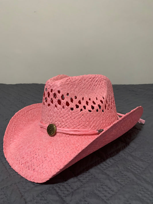Western Cowboy 100% Straw Hat -one size ST-033