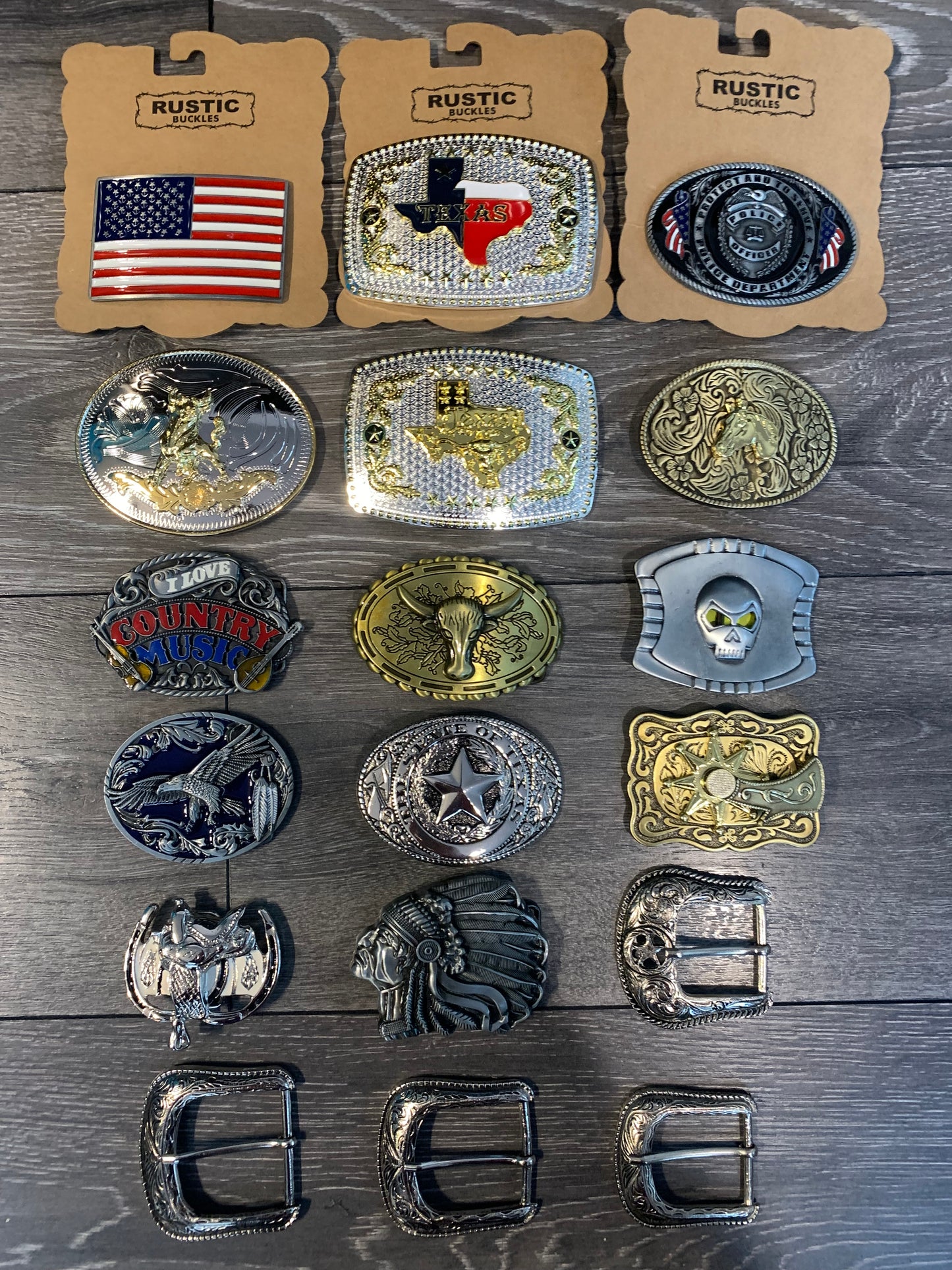 Western Cowboy Belt Buckle Indian