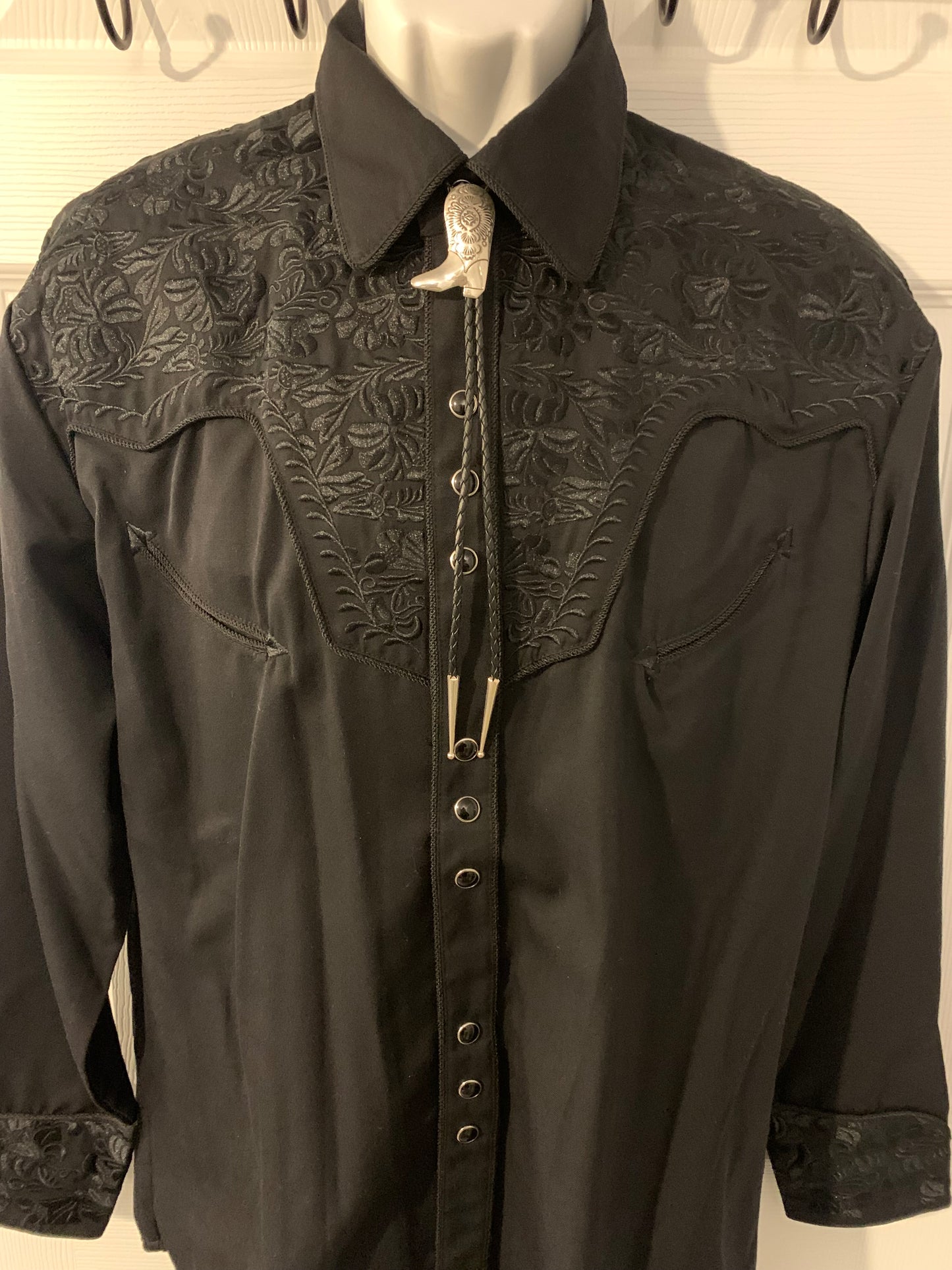 Native American Indian Handmade Silver Bolo Tie