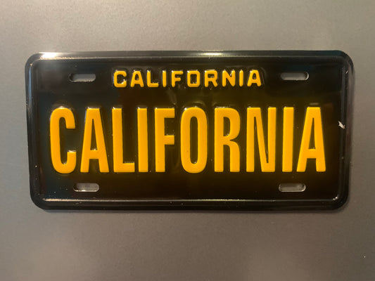California Bike license plate magnet