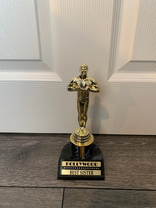 Oscar Hollywood Award Trophy Replica -Best Sister