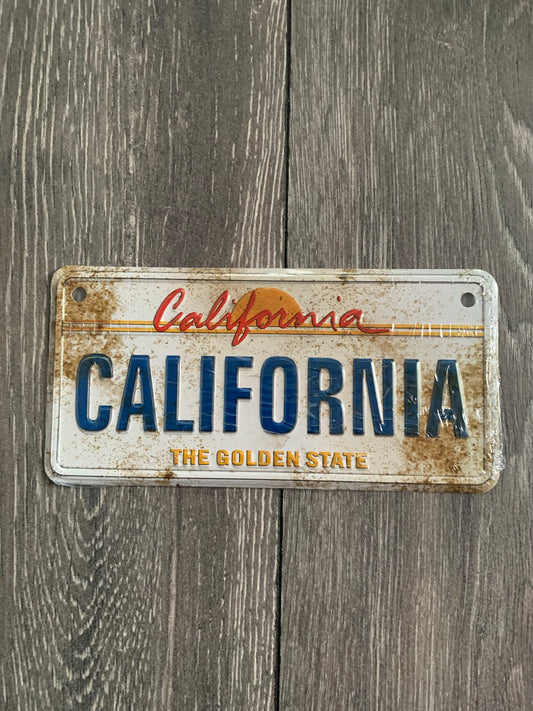 California Bike Aluminum License Plate-small