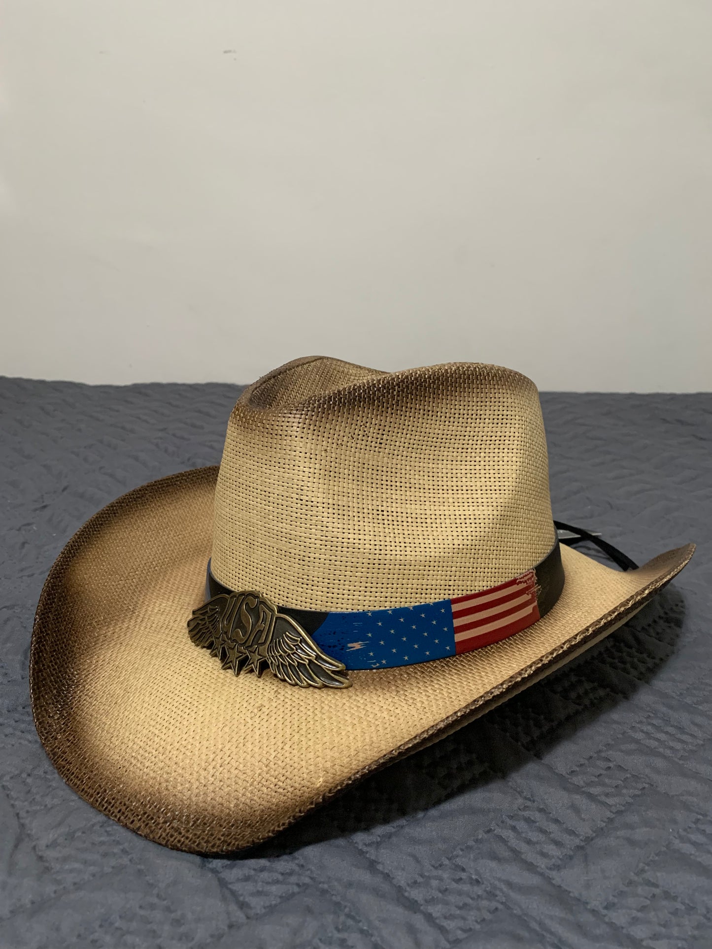 Western Cowboy 100% Straw Hat -one size