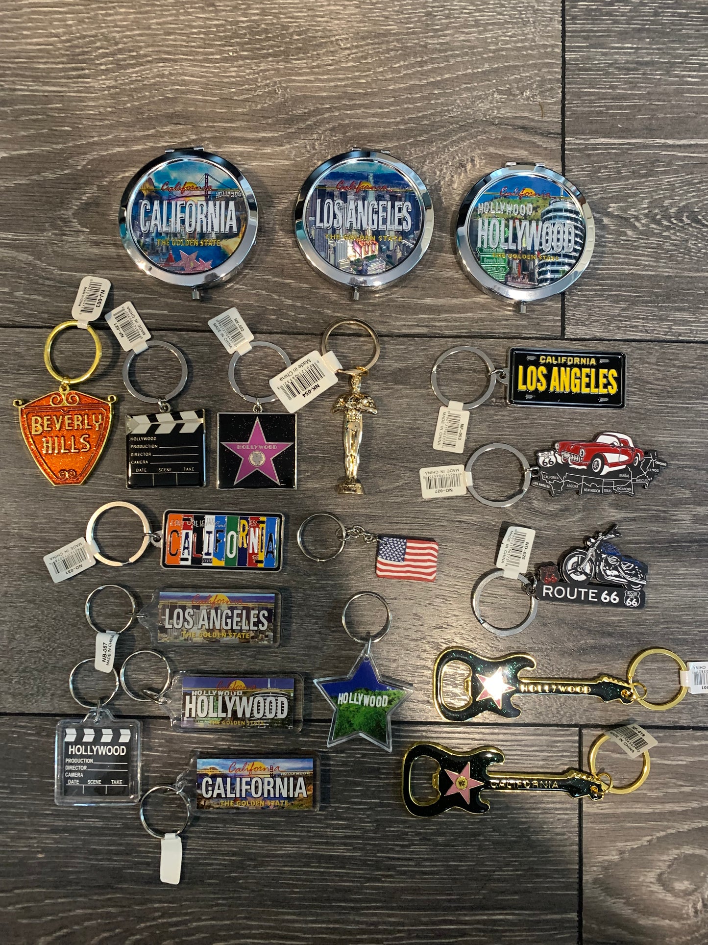 California metal key-chain