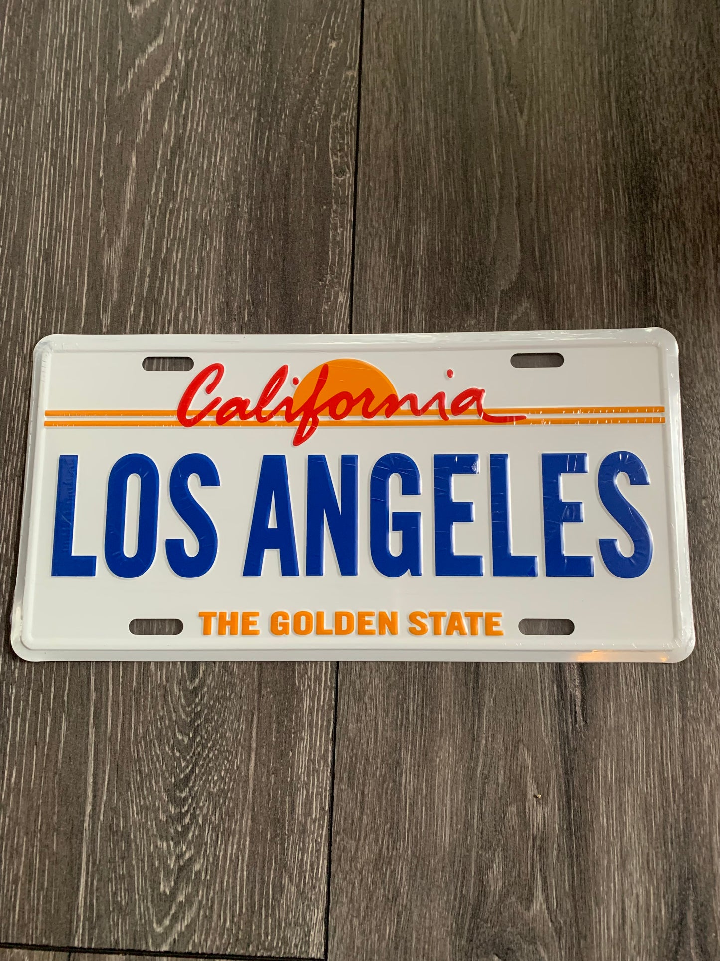 Los Angeles License Plate Aluminum Sign