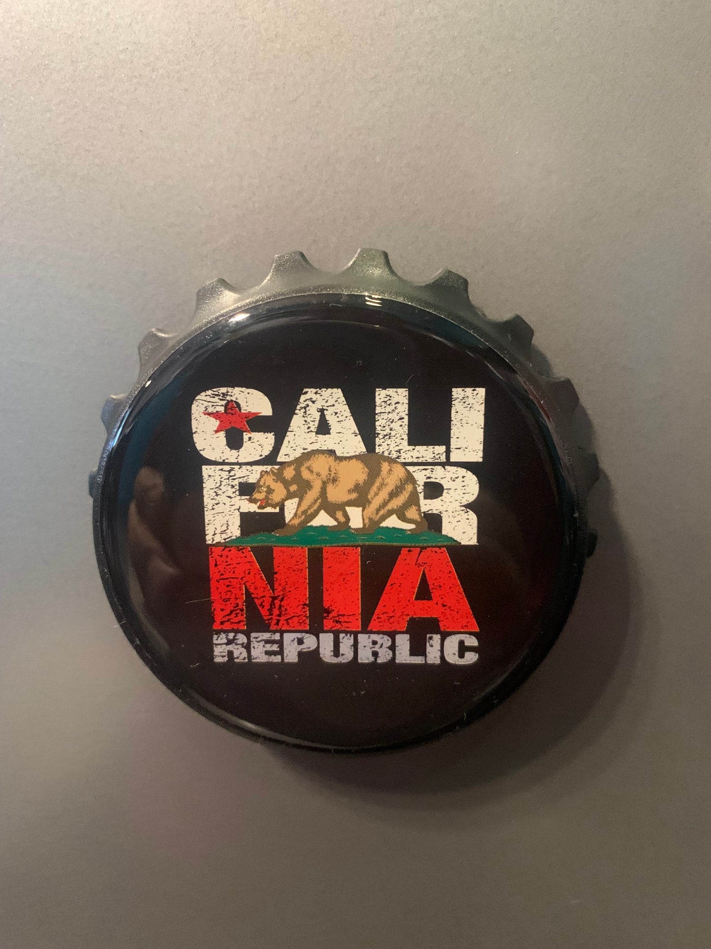 California Republic Bottle opener magnet