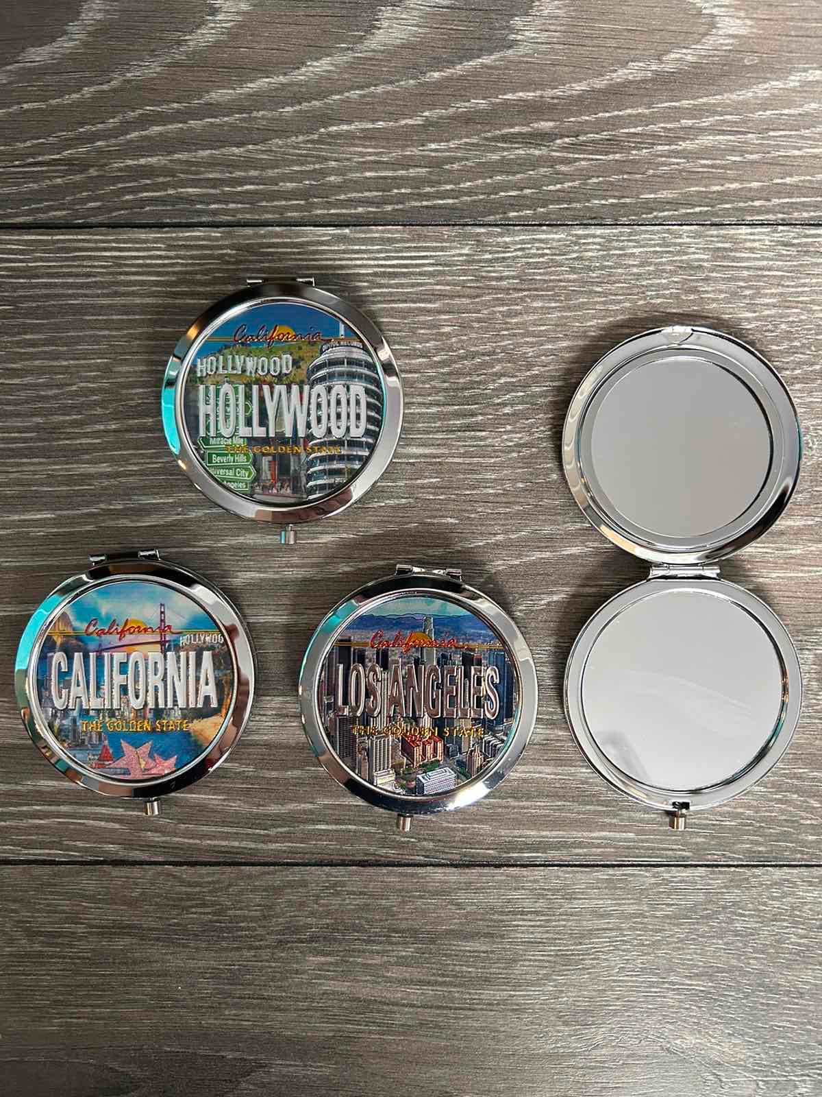 Los Angeles California pocket mirror