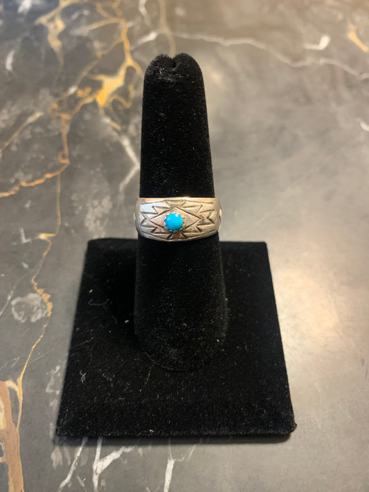 Navajo Native American Handmade Silver Ring