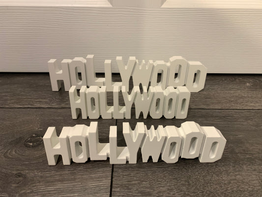 Hollywood sign -wood decor