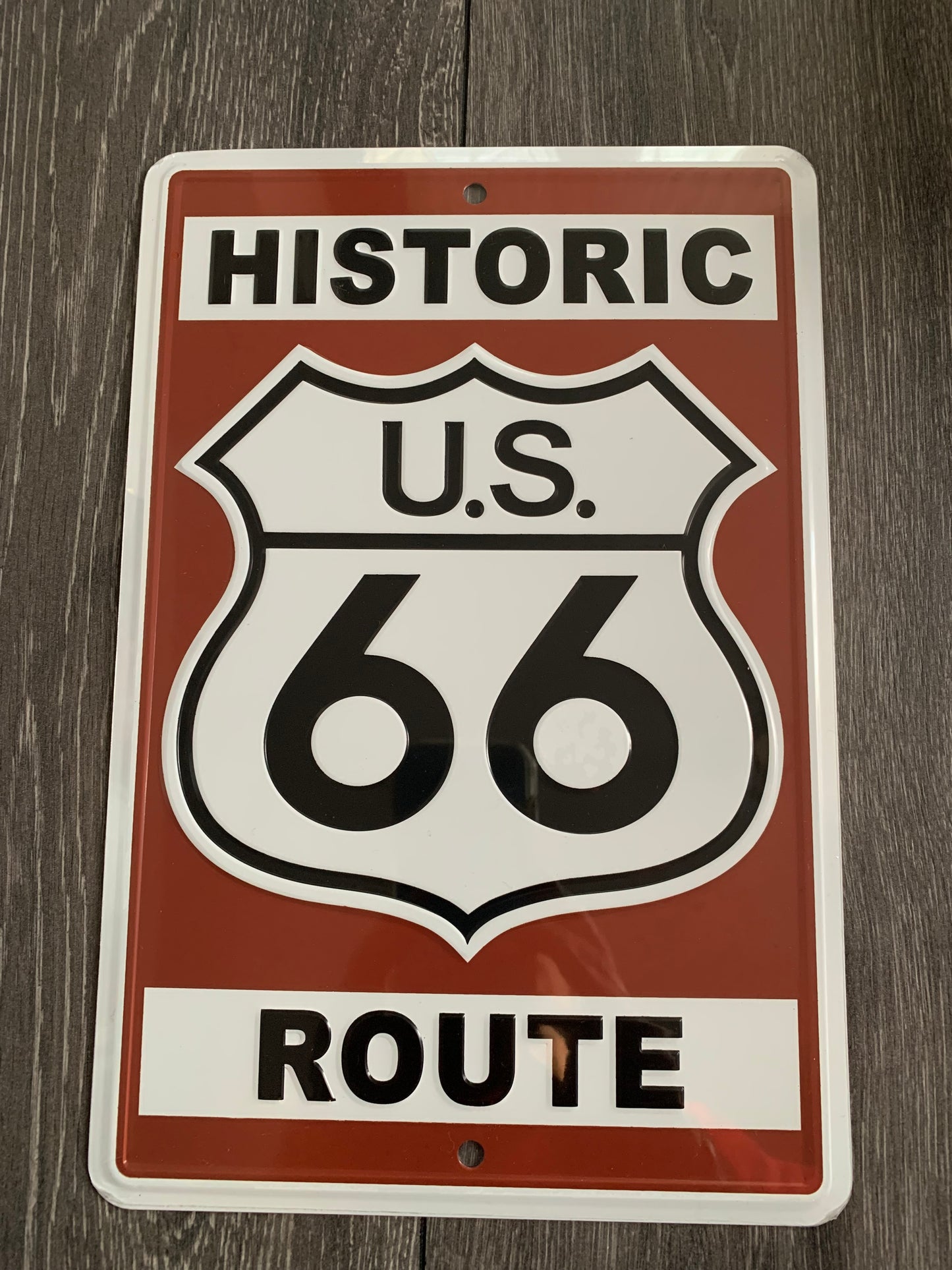 Historic Route 66 US Aluminum sign