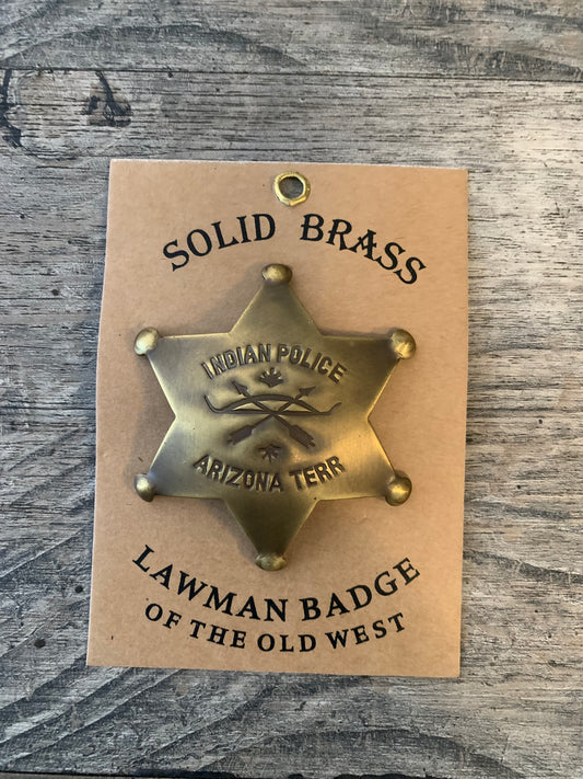 Indian Police Arizona Territory-Lawman of the West badge