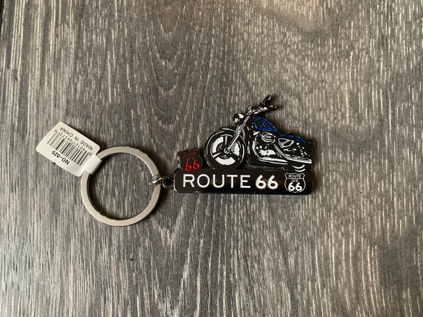 Route 66 metal key-chain