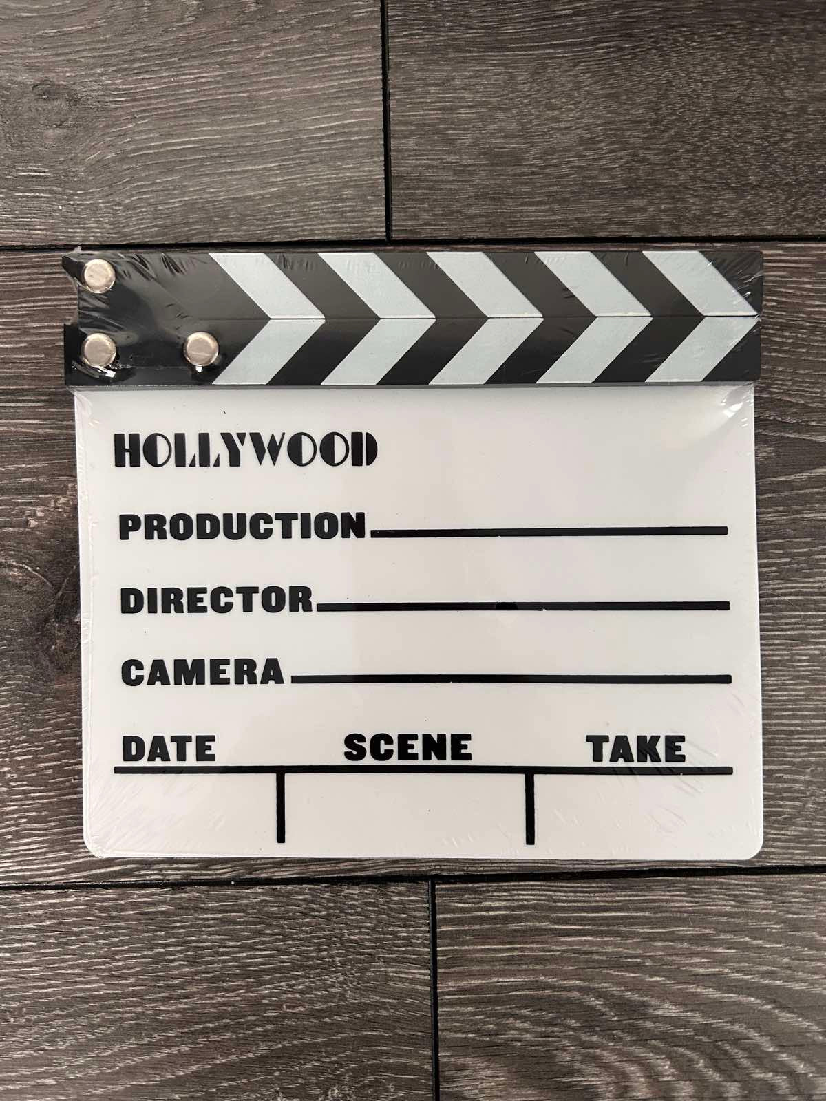 Hollywood Movie Clapboard with marker