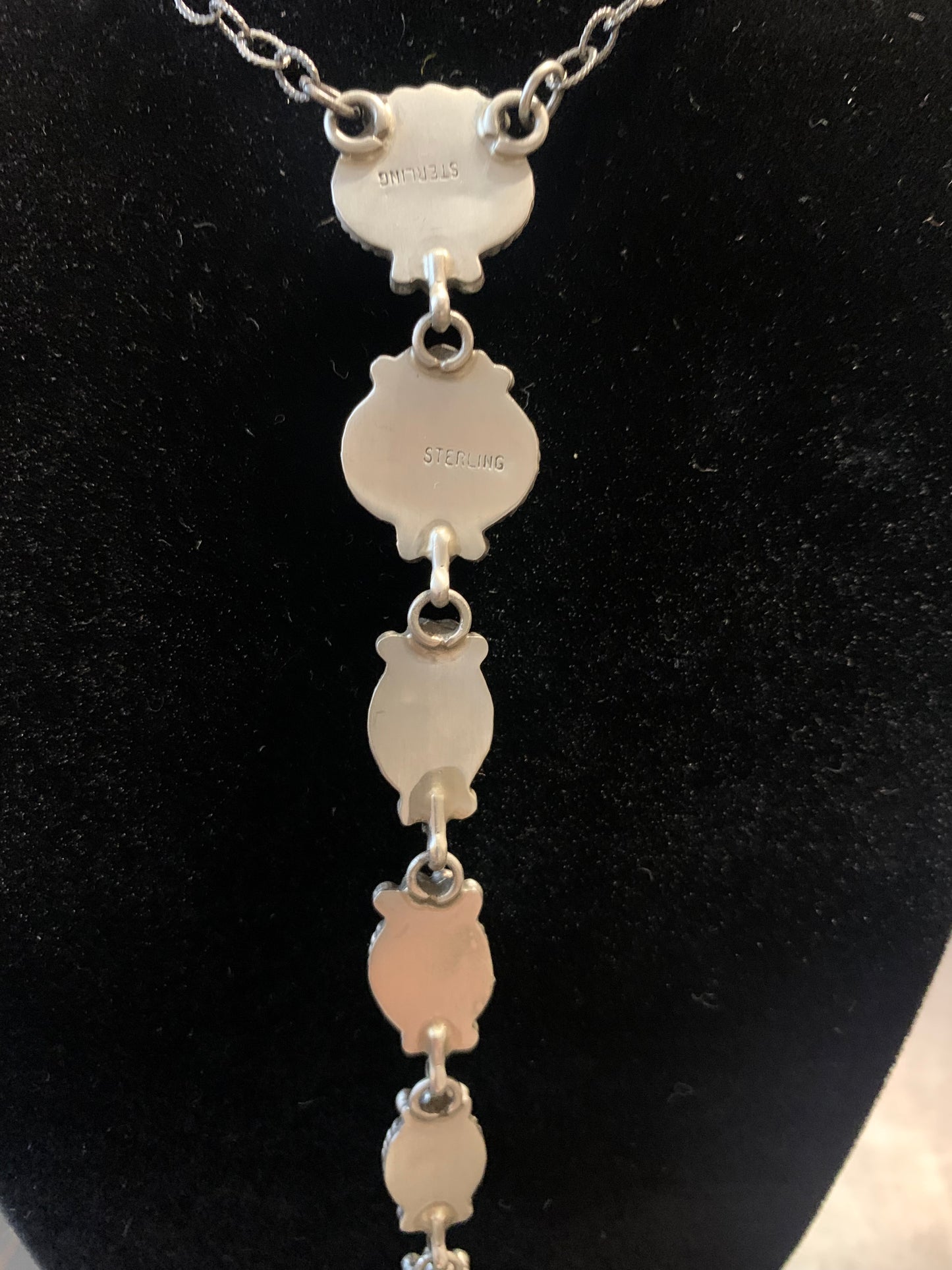 Native American Indian Handmade Silver Necklace