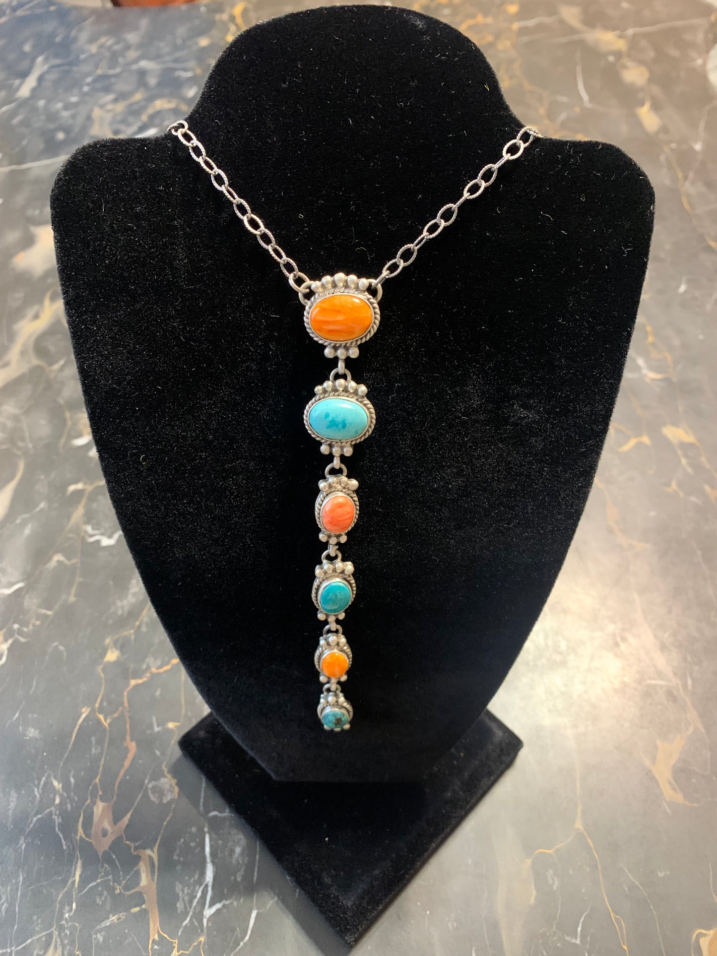 Native American Indian Handmade Silver Necklace