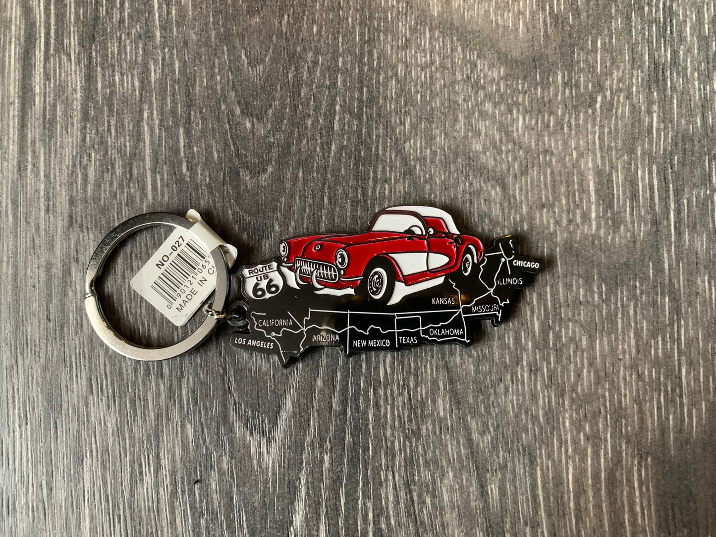 Route 66 metal key-chain