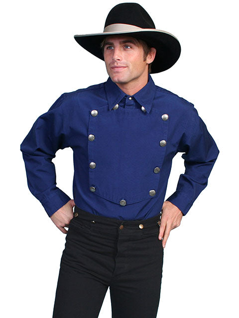 Scully Old West Cowboy Western Bib Shirt