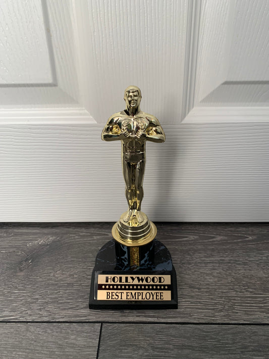 Oscar Hollywood Award Trophy Replica -Best Employee