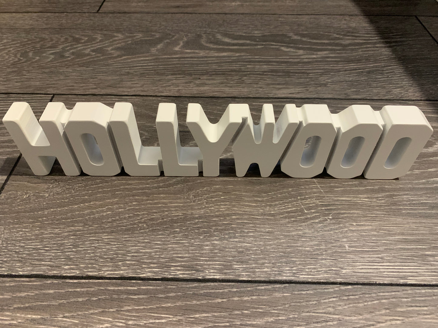 Hollywood sign -wood decor