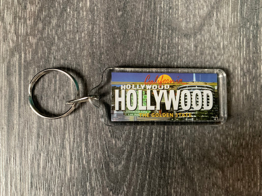 Hollywood California key-chain