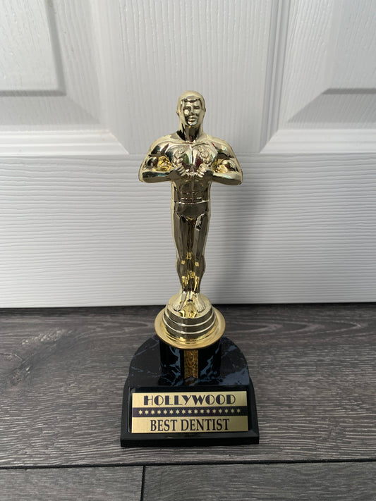 Oscar Hollywood Award Trophy Replica -Best Dentist