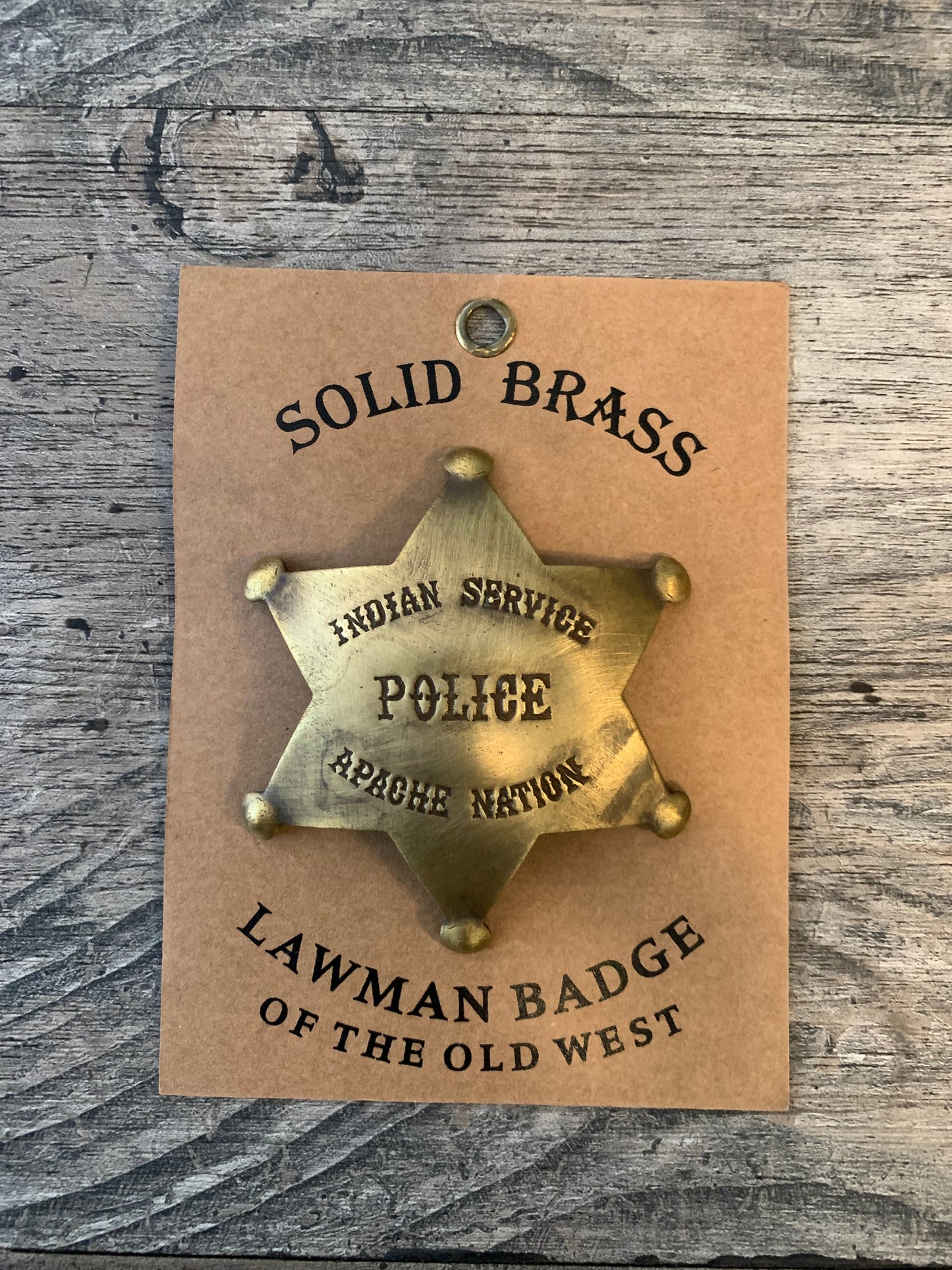 Indian Police Apache Nation-Lawman of the West badge