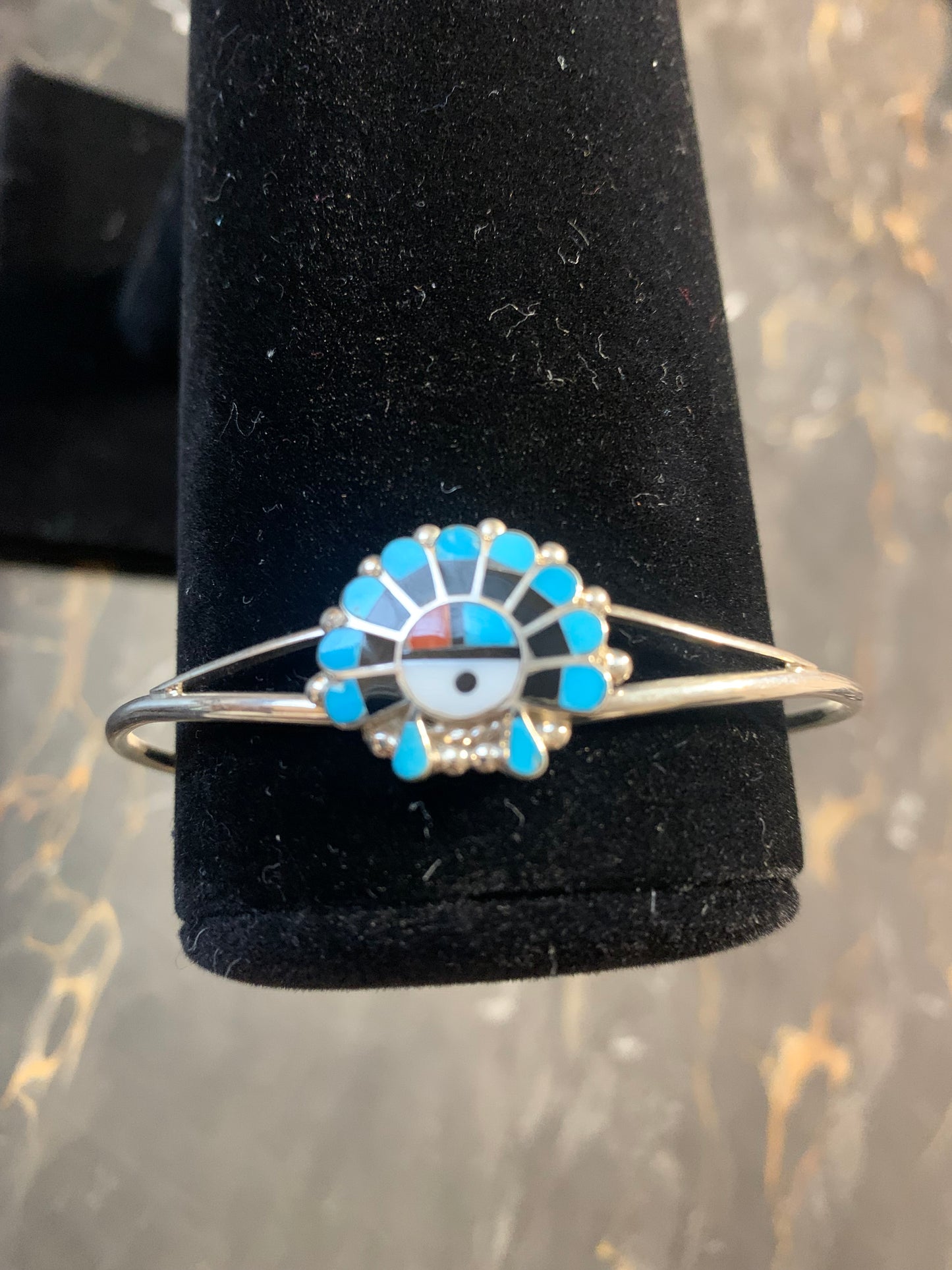 Zuni Bracelet Native American Handmade Jewelry-Signed by Emma Romancito Zuni