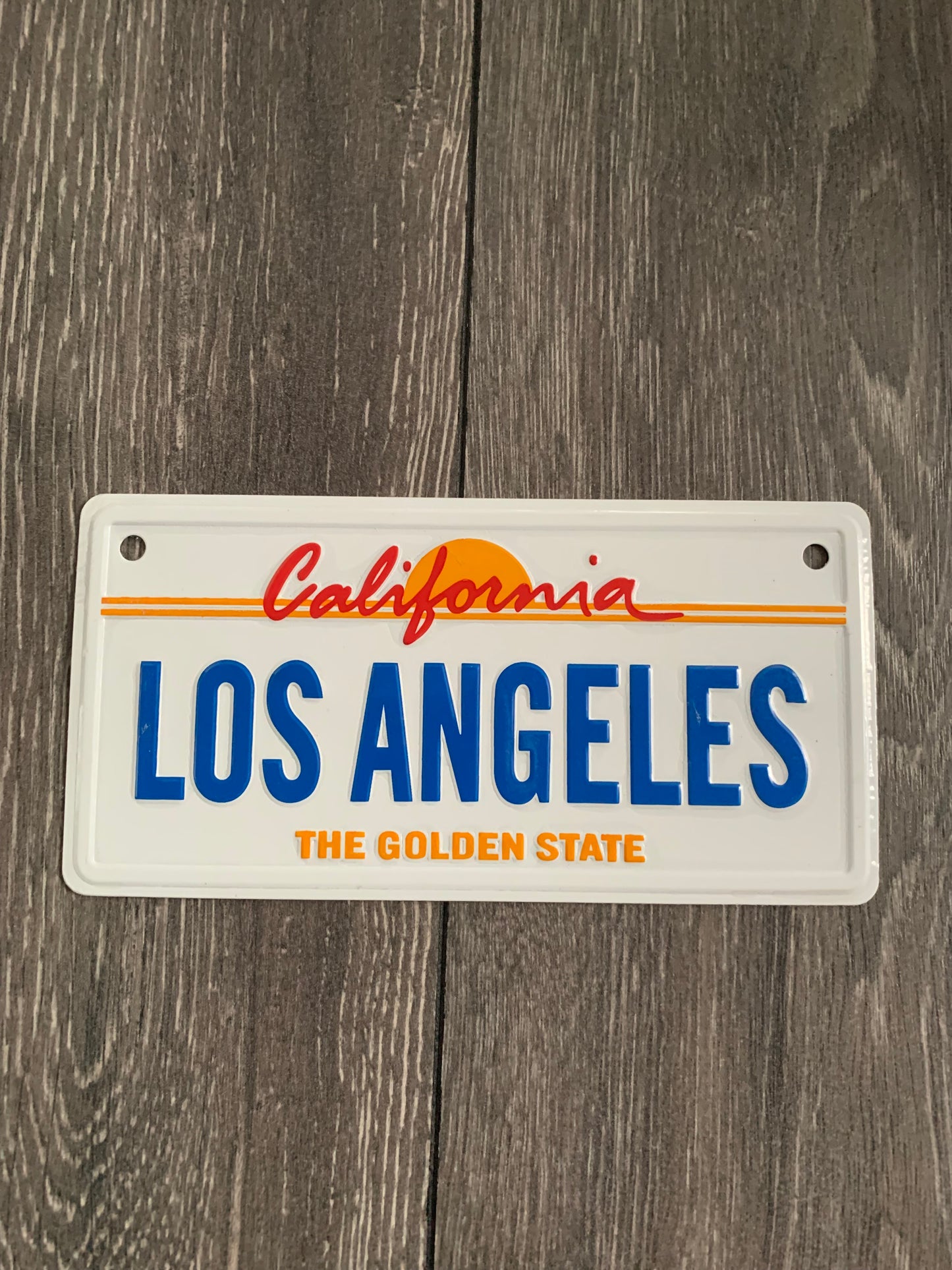 Los Angeles Bike Aluminum License Plate-small