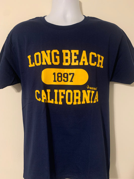 T-shirt Long Beach 1897 navy blue