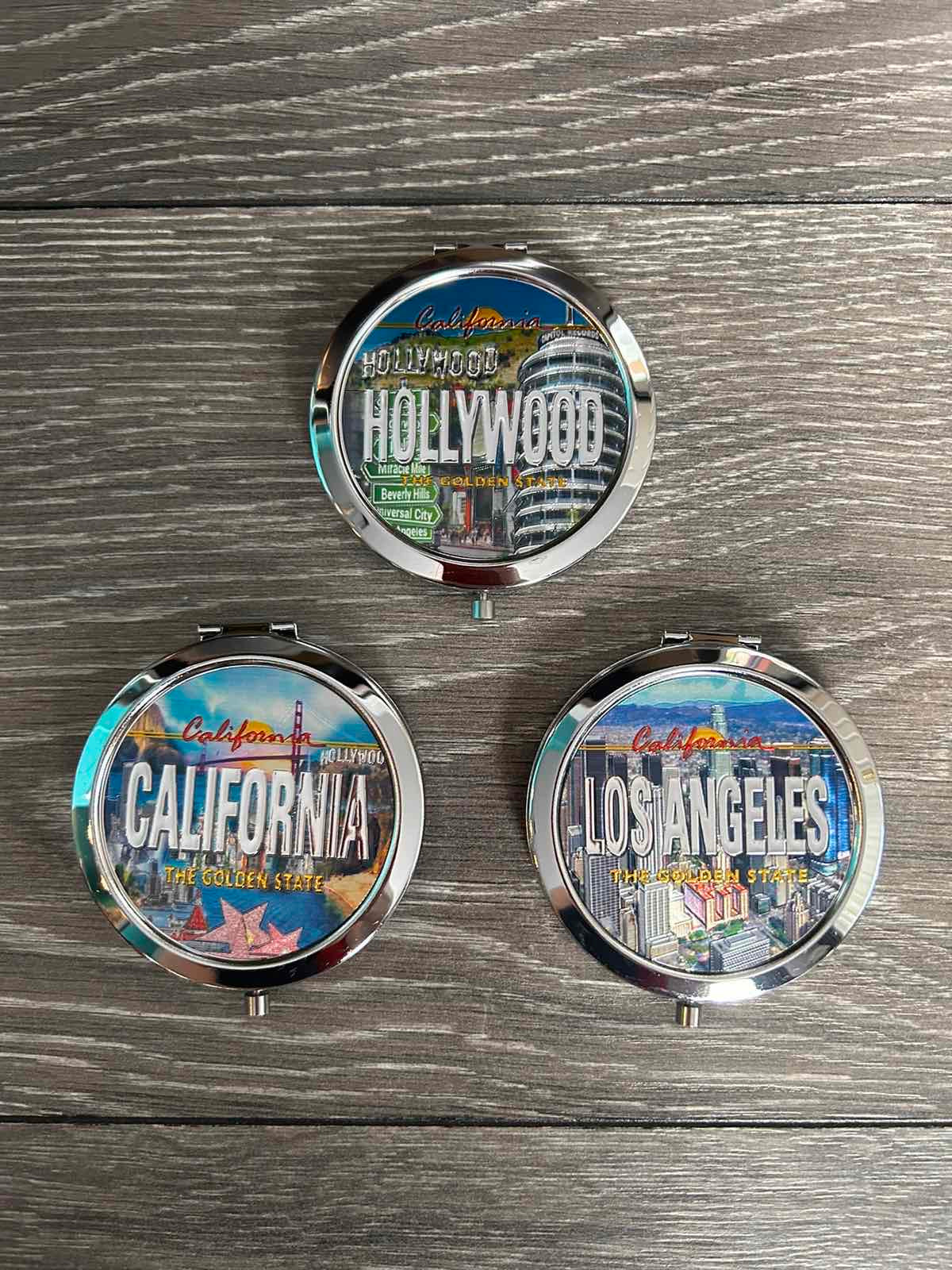 Los Angeles California pocket mirror