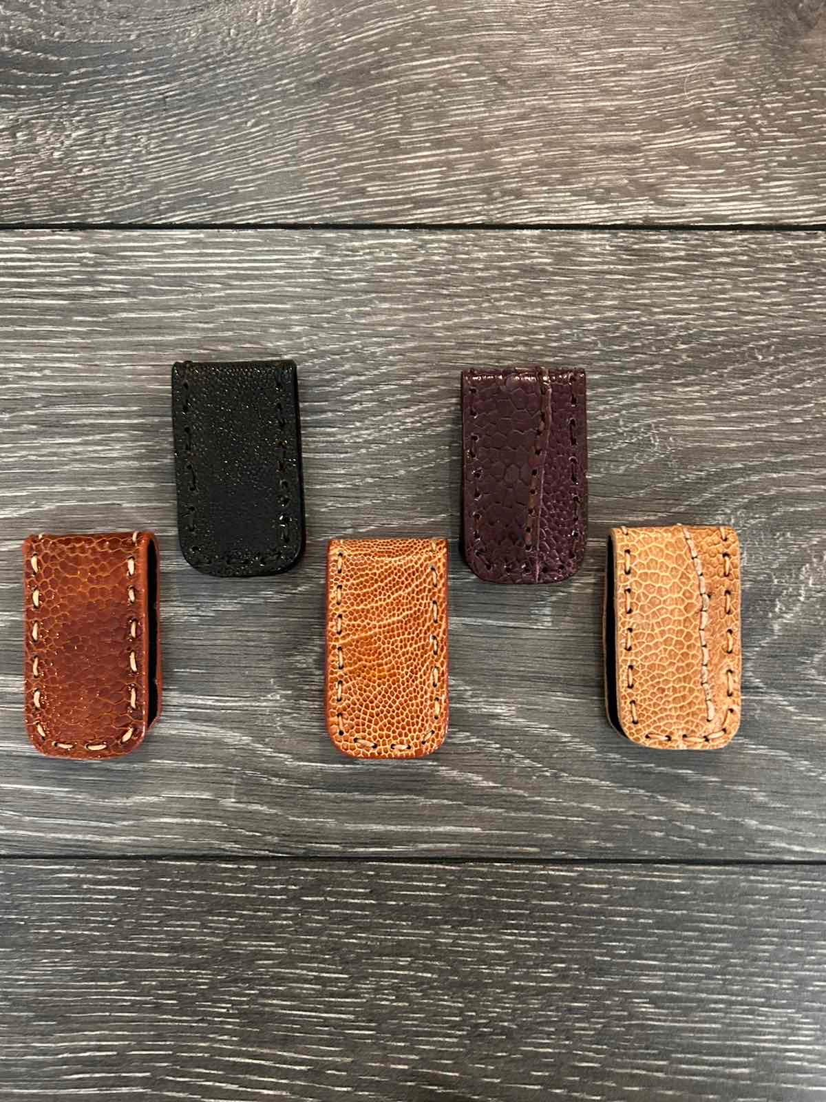 Money clip Genuine Alligator Leather